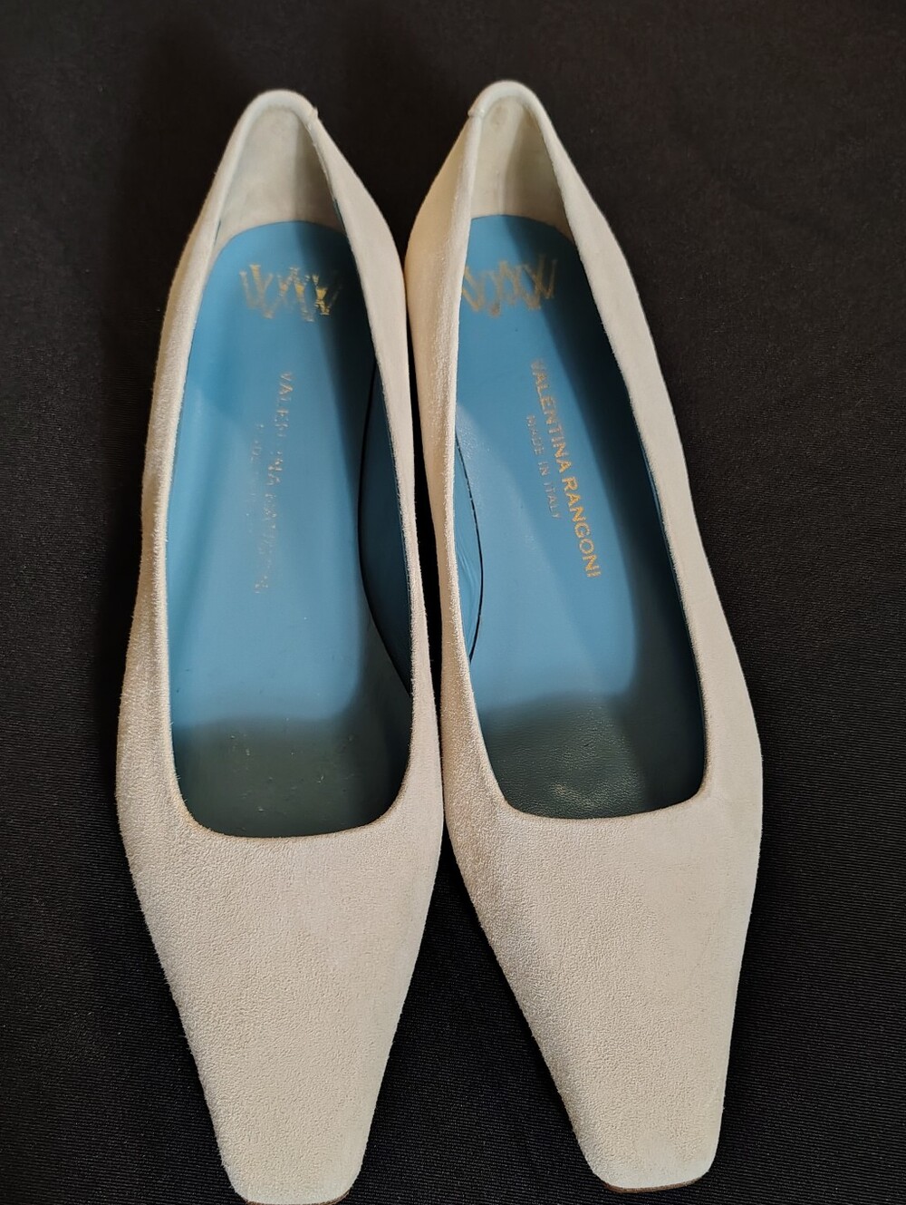 Valentina Rangoni Pointy Flats Giunone Beige. Size 8 M
